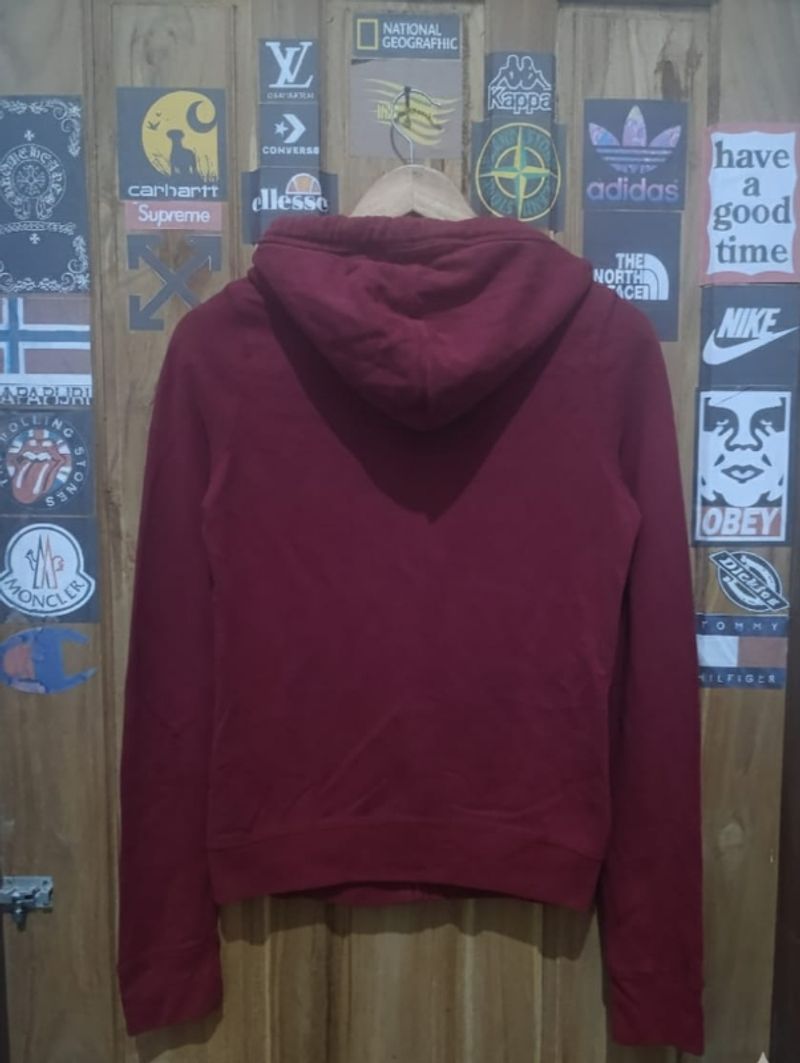 Zip Hoodie Hollister maron, foto 4