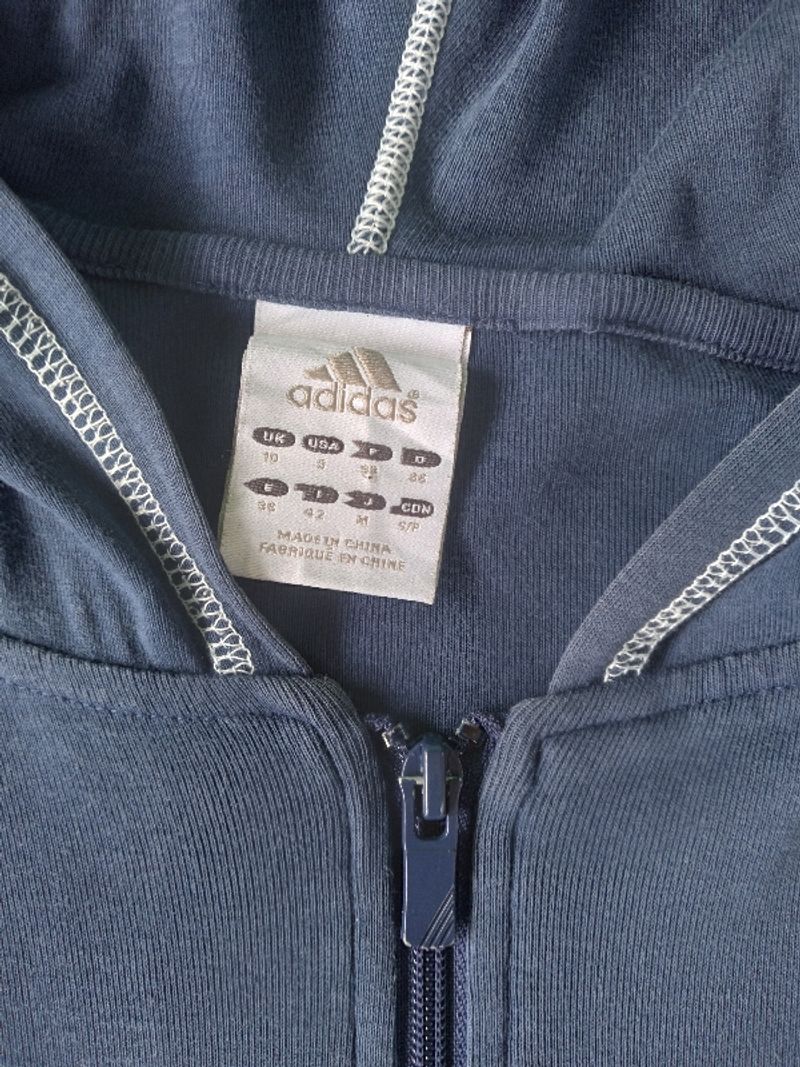 Hoodie zipper Adidas big logo, foto 3