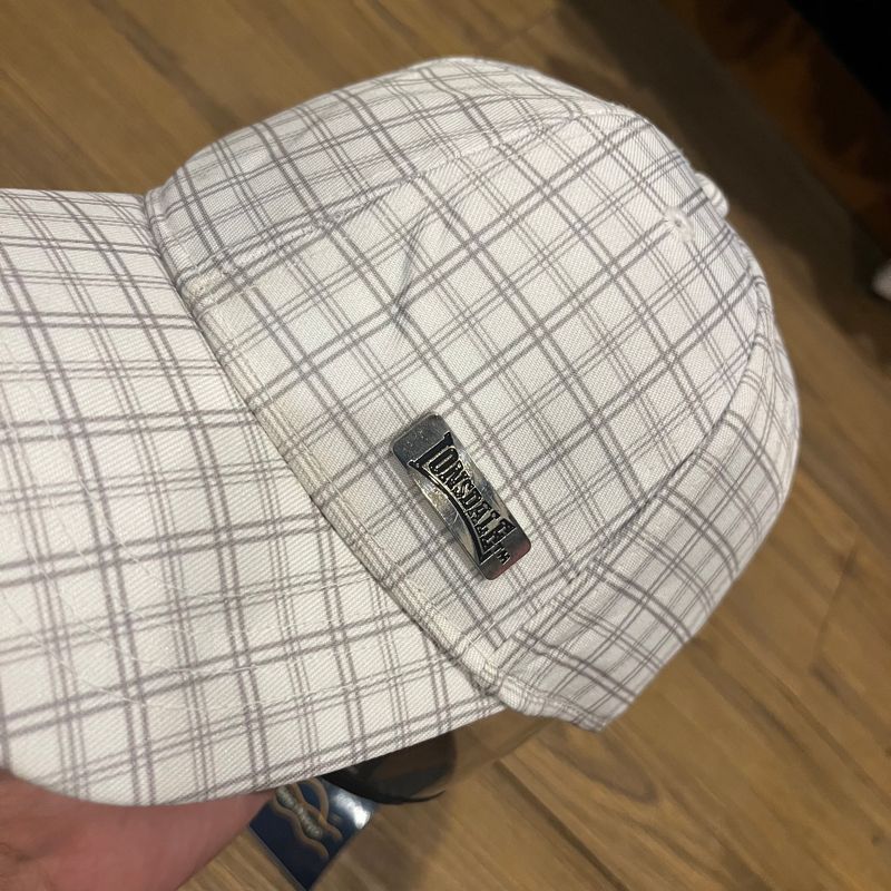Lonsdale Bond Casual Cap White Tartan Pattern, foto 2