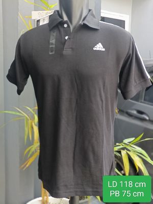 Adidas Kaos kerah kaos kerah kaos polo unisex size L