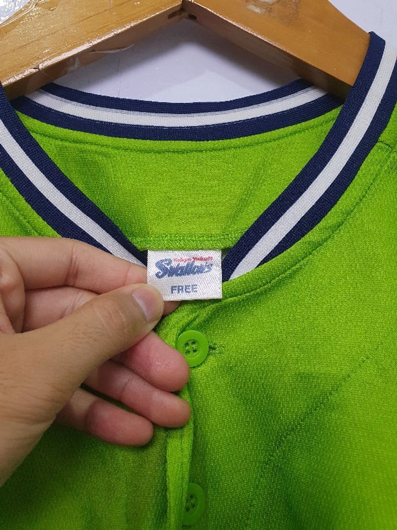 Kaos Jarsey Baseball Swallow Hijau, foto 3