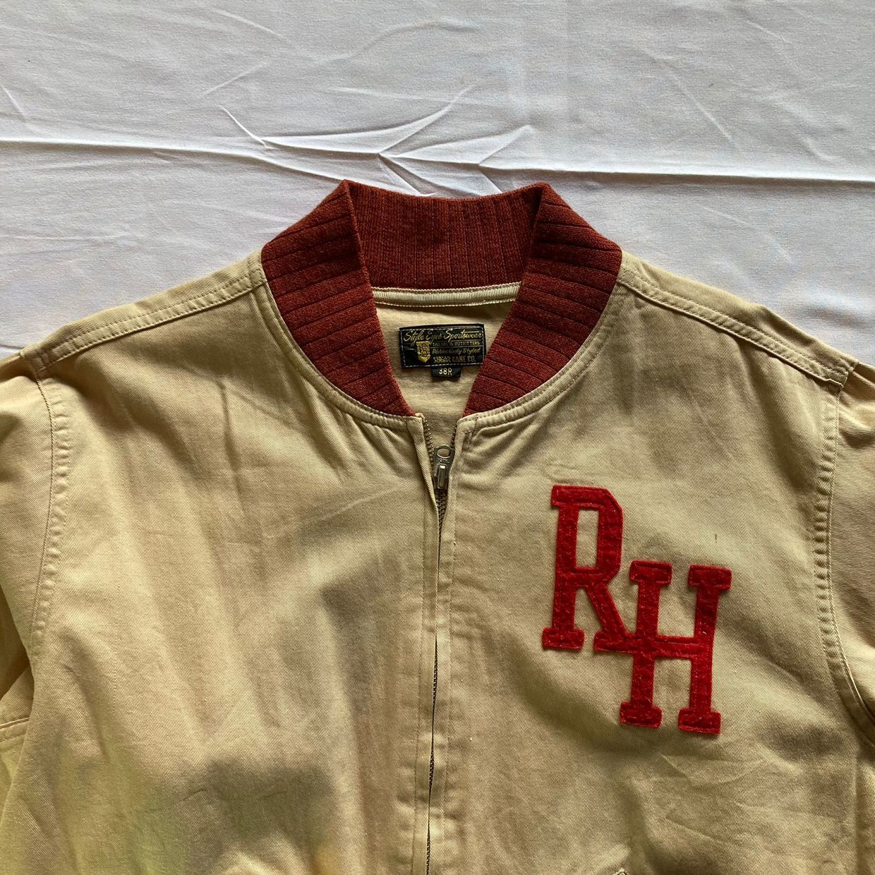 Sugar Cane Bomber jacket Pria red brown, foto 2
