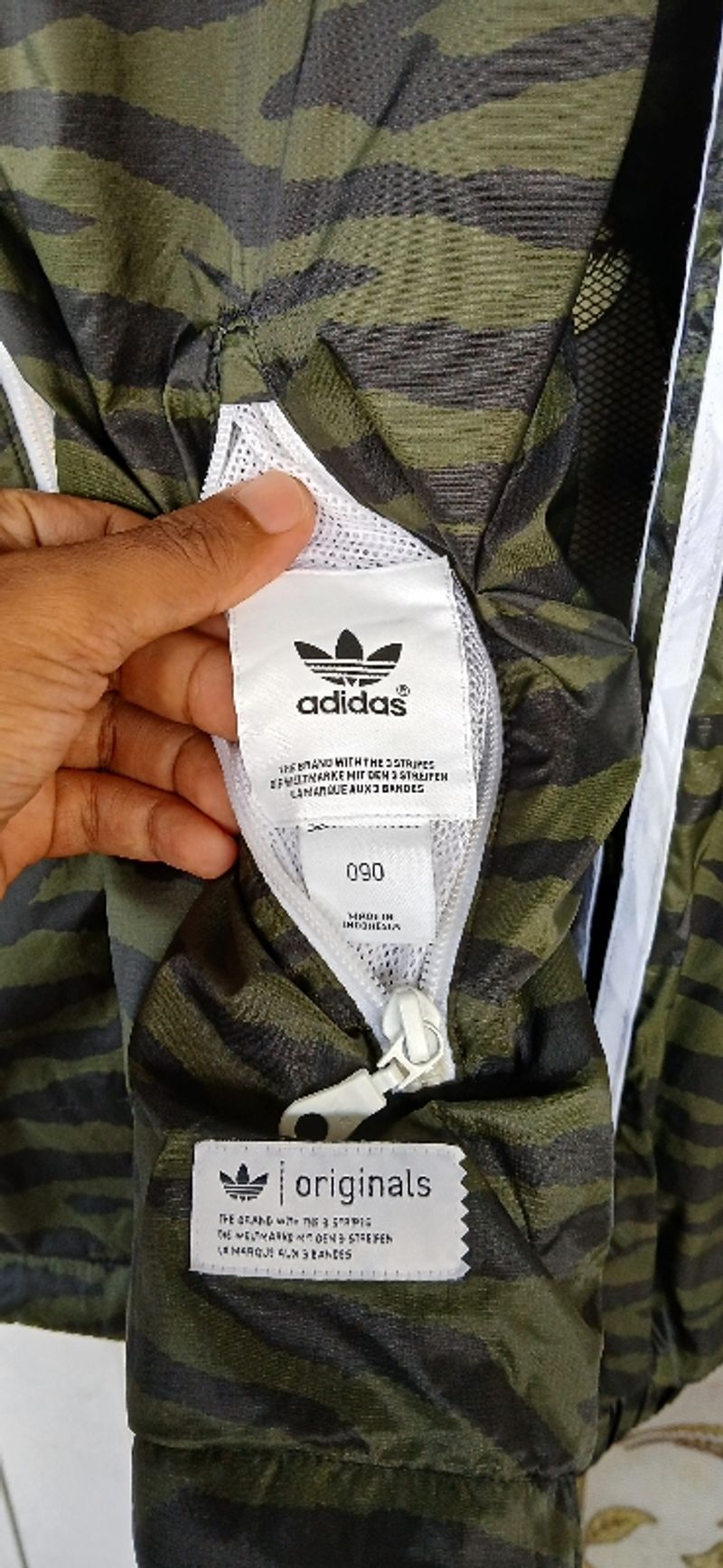 Jacket Tracktop Adidas Camo Tiger Stripe Reversible, foto 6