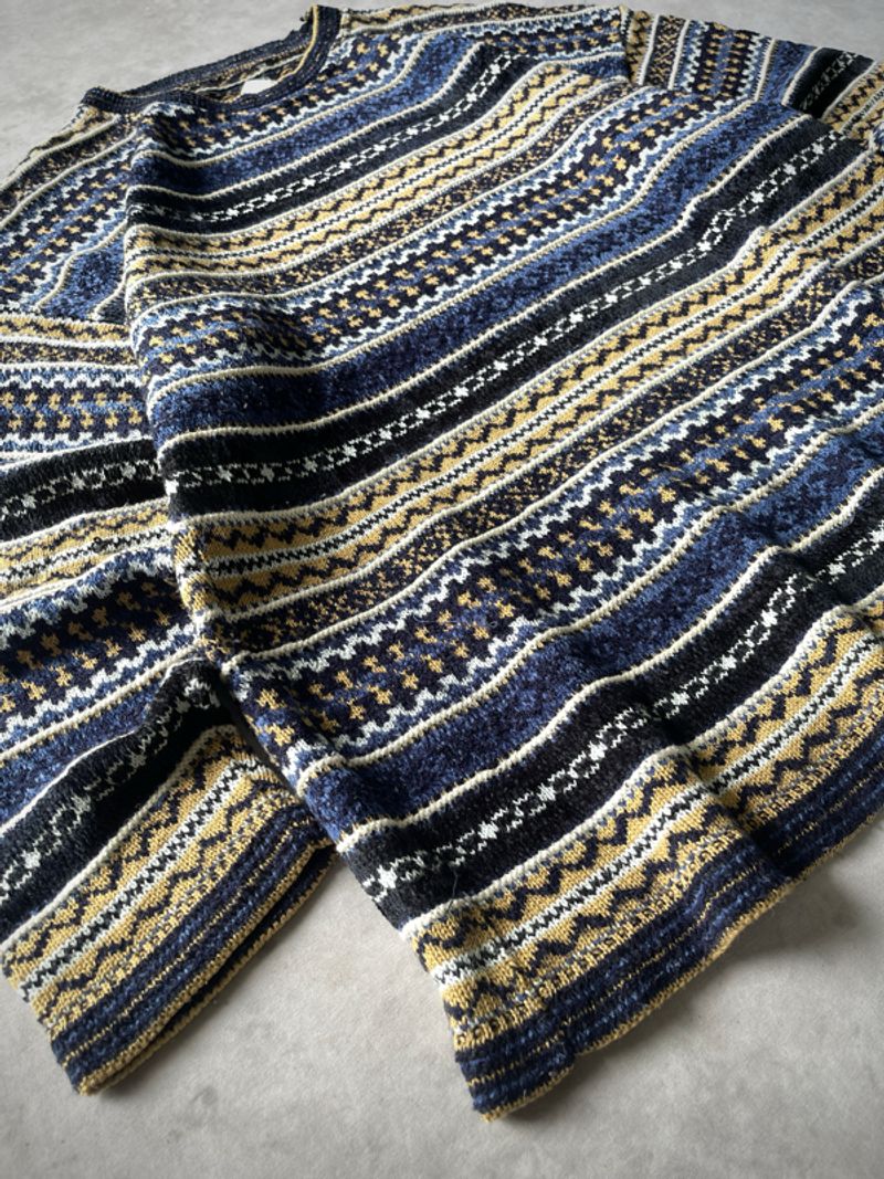 Vintage Knit Sweater Pattern Stripe – Pria, foto 6