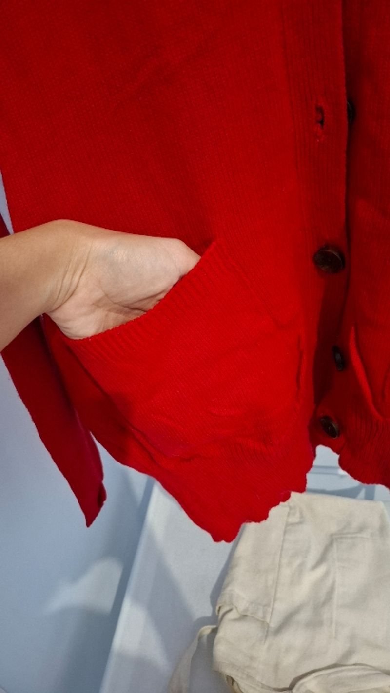 CARDIGAN RAJUT MERAH, foto 4