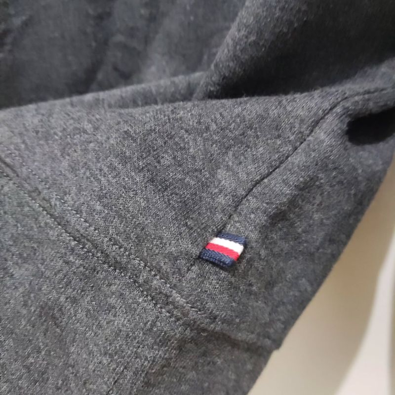 TOMMY HILFIGER 1/4 Zip Neck Black Jumper Pullover Sweater, foto 4