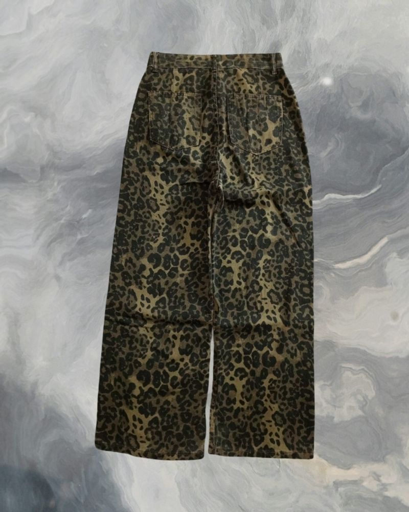 Celana Baggy Jeans Gombrong Leopard, foto 2