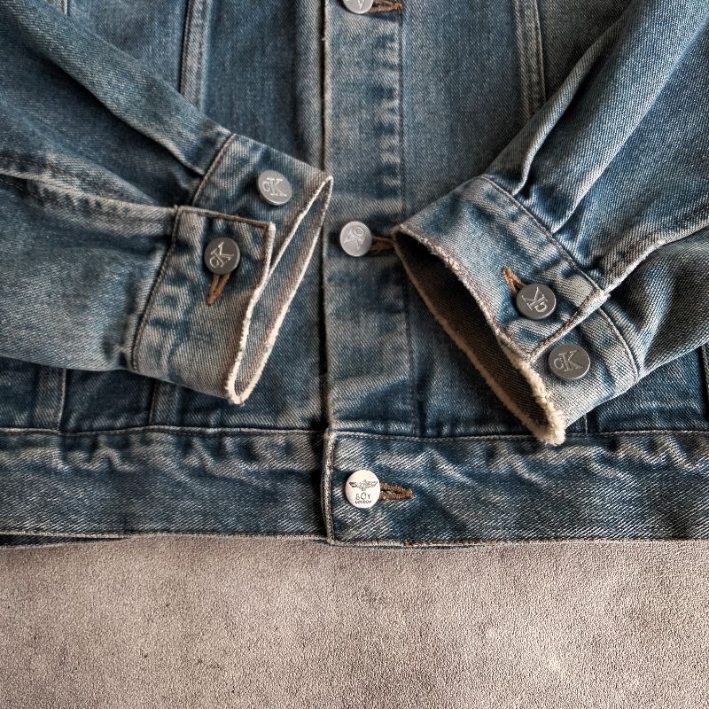 Vintage Distressed Calvin Klein denim jacket, foto 5
