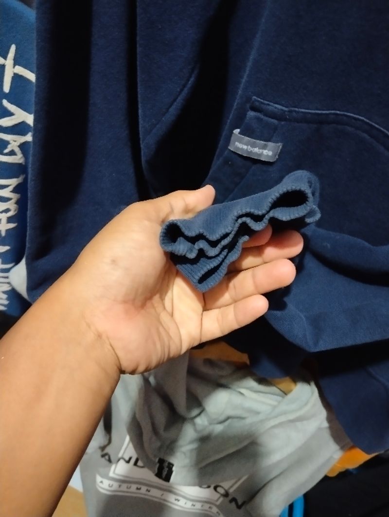 NB big logo hoodie navy, foto 4