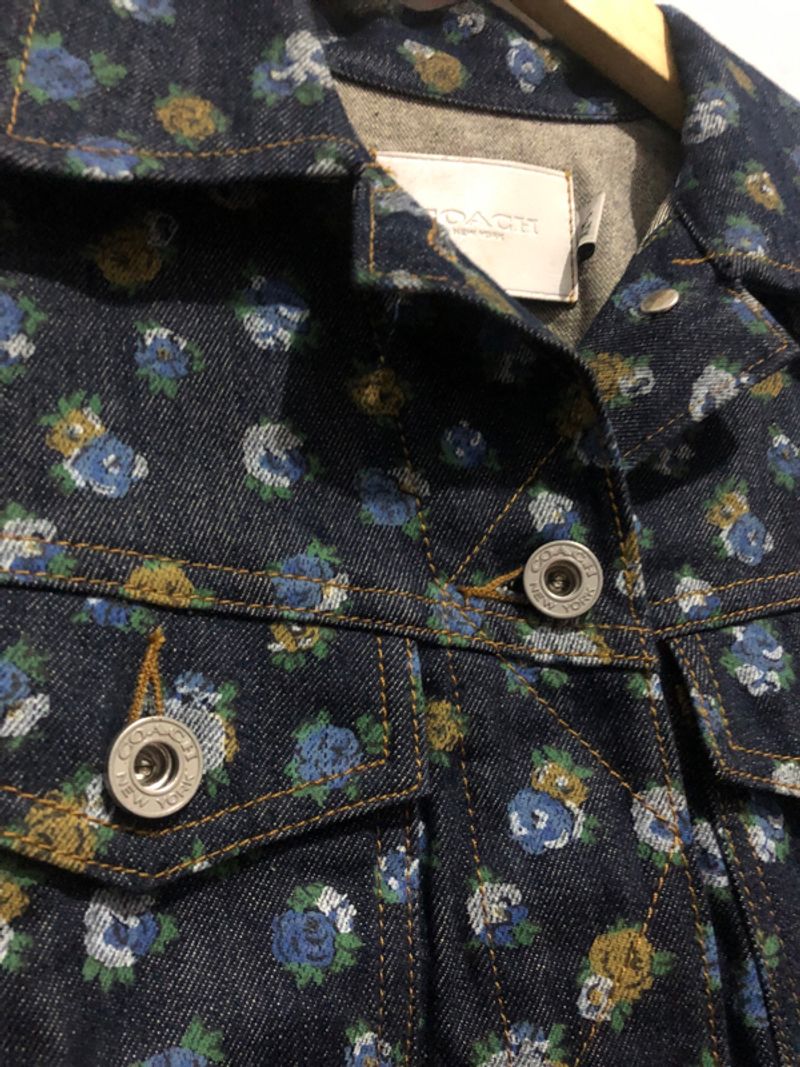 Coach Floral Denim Jacket Luxury, foto 10