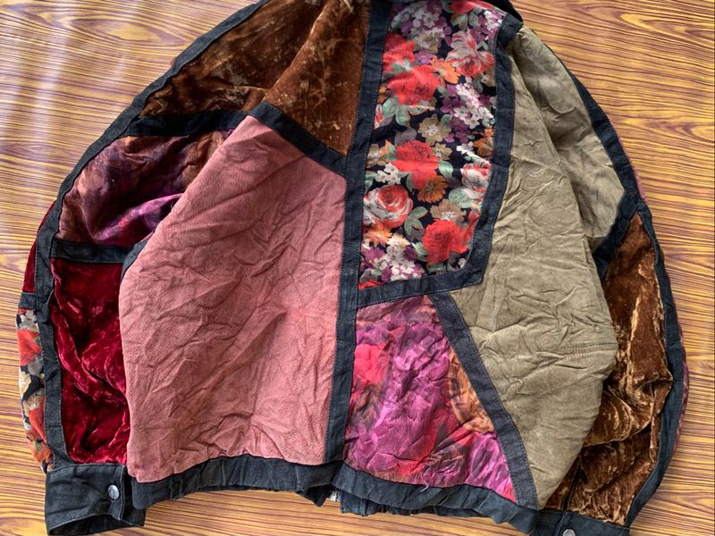 80s Vintage Leather Suede Jacket Brandon Thomas, foto 7