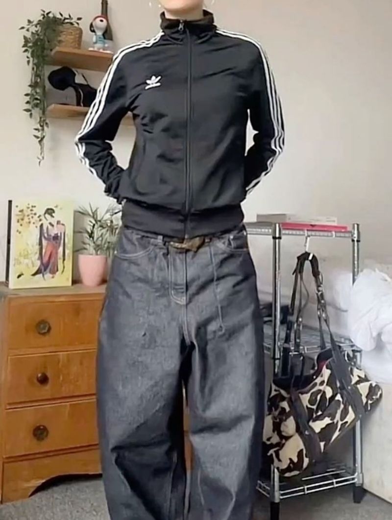 tracktop Adidas firebird big logo, foto 4
