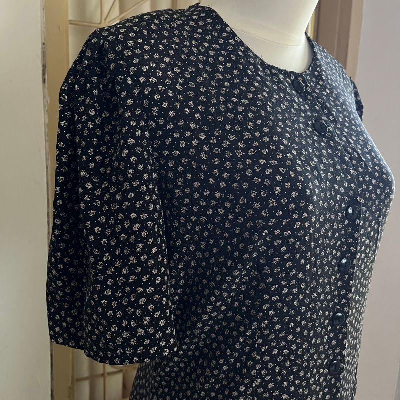 Dress Hitam Floral, foto 5