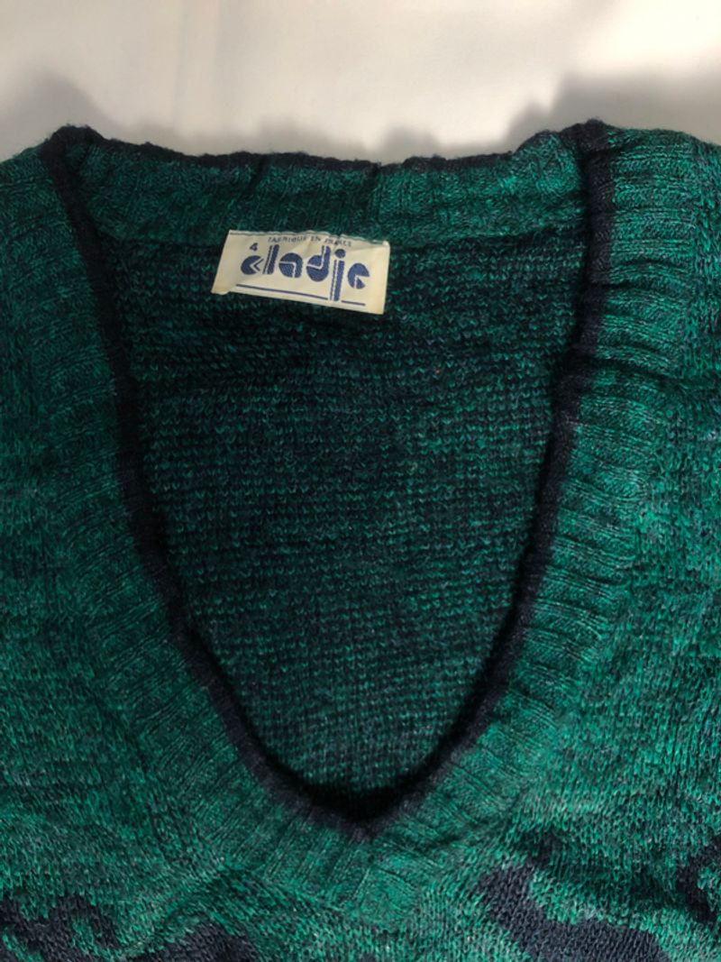 Sweater Rajut Knitwear V-Neck, foto 2