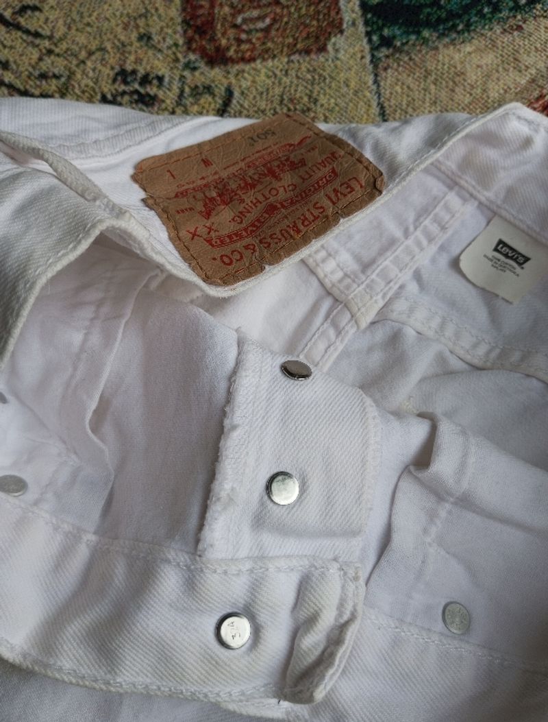 Vtg Levis white 501, foto 3