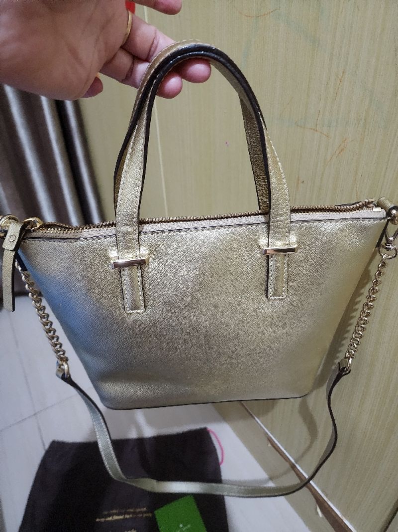 Tas gold Kate spade authentic, foto 4