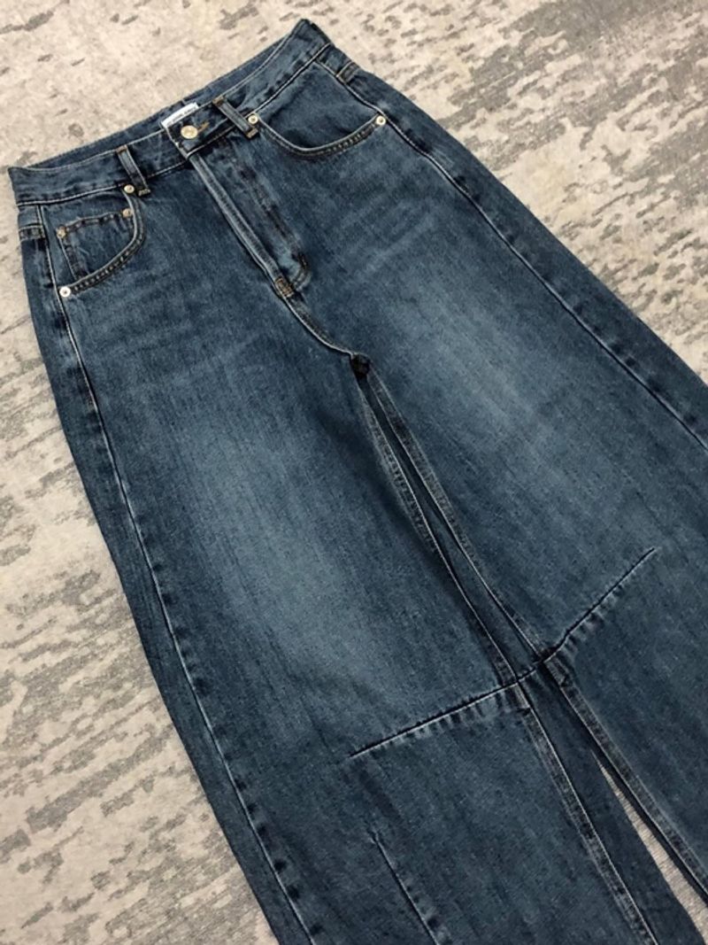 MGA blue wide baggy denim, foto 4