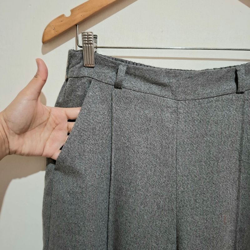 Pants GU by UNIQLO Cullot Grey (M), foto 4
