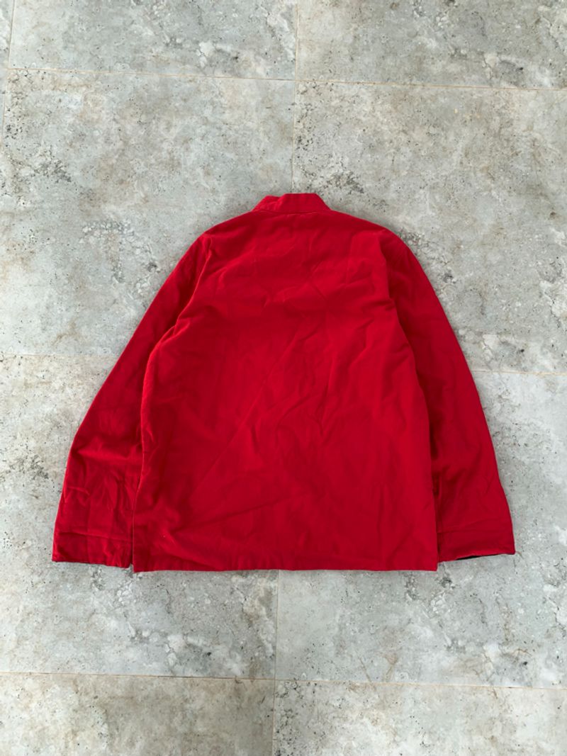 Red Black Button Cheongsam Long Sleeve Shirt, foto 2