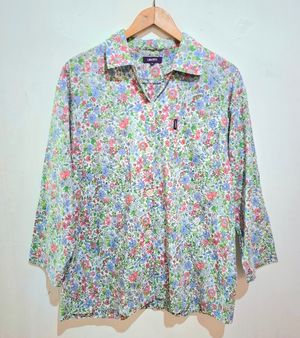 Shirt LIBERTY Cotton Floral Green (M)