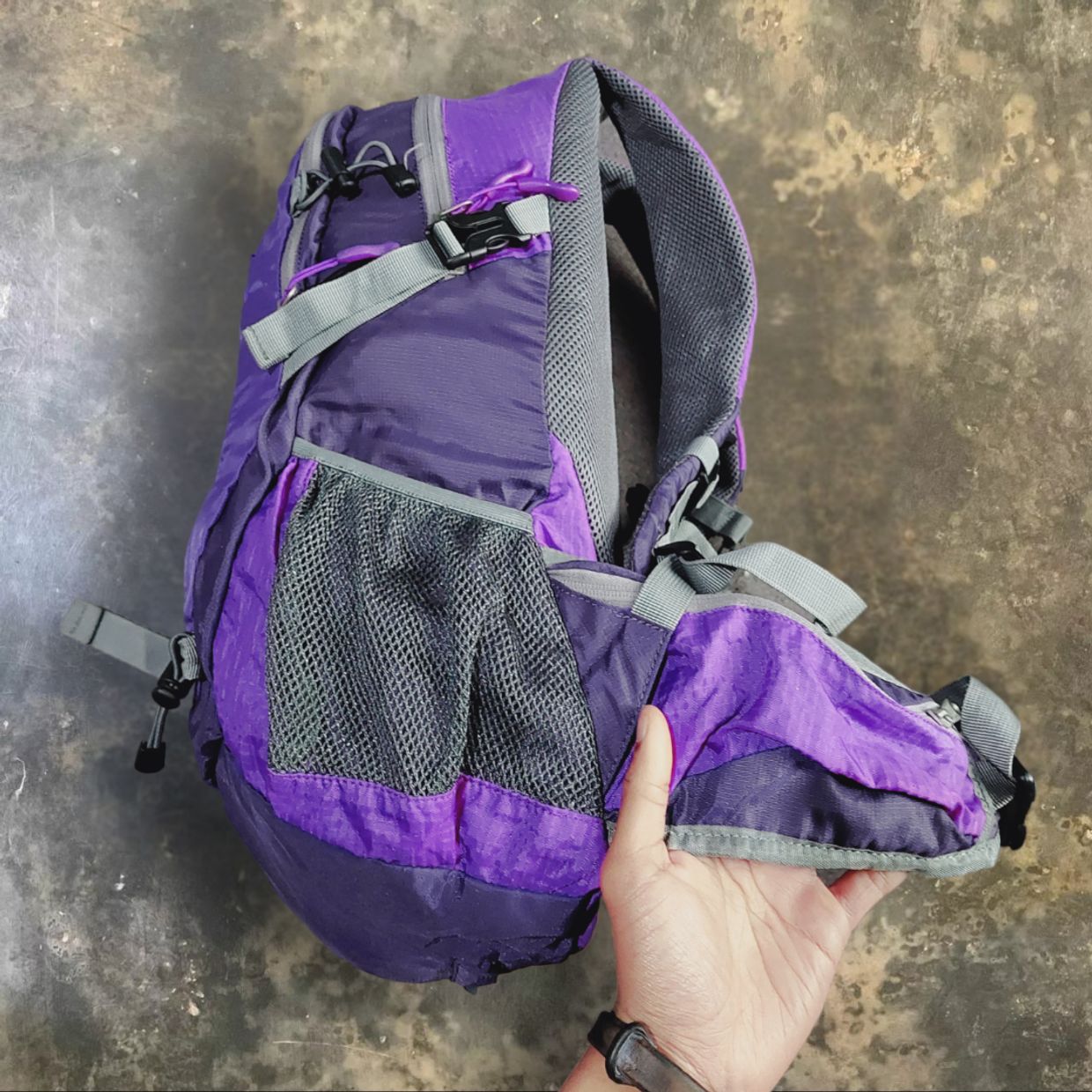 Gorpcore Sportswear Bag Pria purple, foto 4
