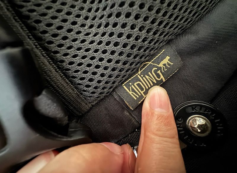 Ransel troli Kipling hitam, foto 8