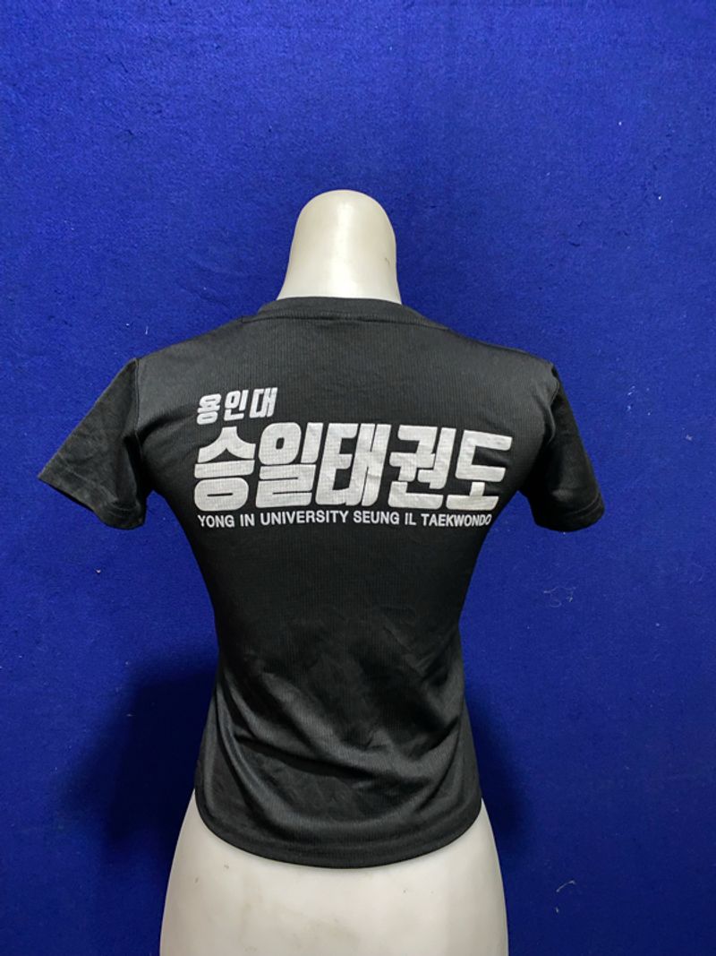 croptop kaos lengan pendek hitam, foto 2