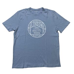 Primark cares london quality goods sky blue tee