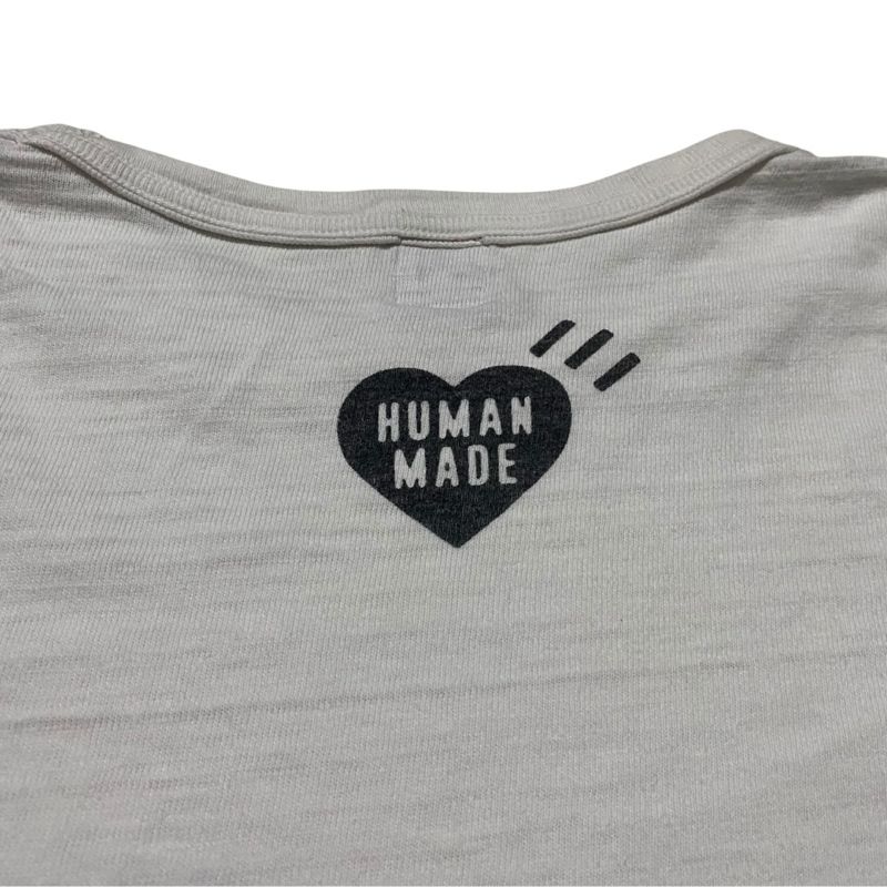 Human made polar bear outline white tee, foto 3