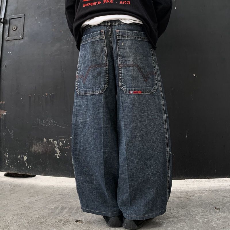 Y2k big pocket doubleknee baggy jeans, foto 4