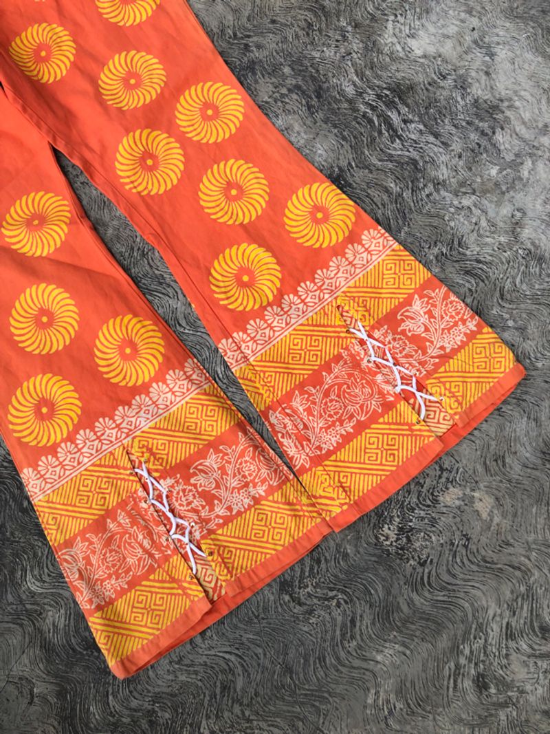 Vintage Spiral Art Flare Pants, foto 3