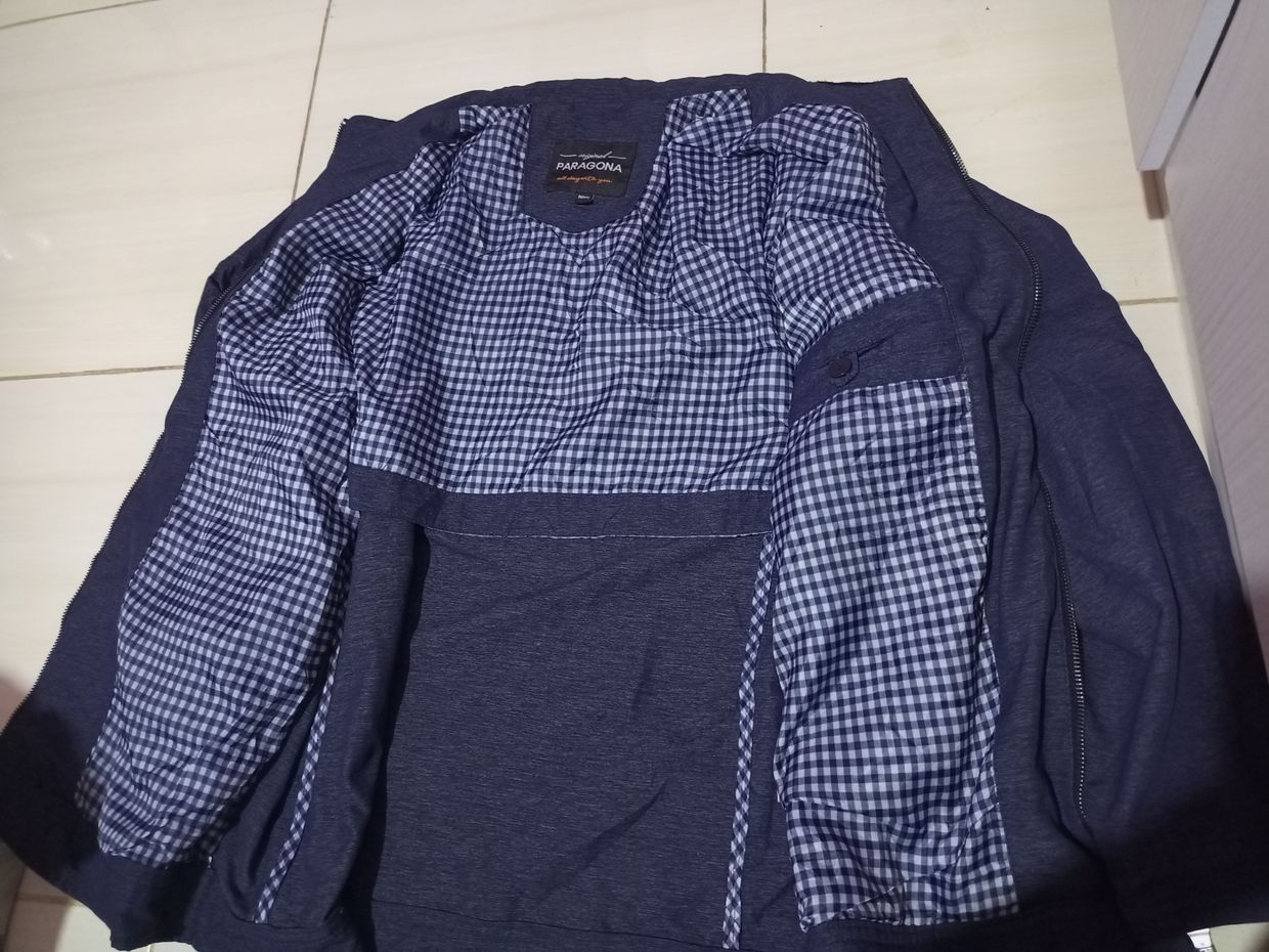 Casual Windbreaker Pria navy, foto 3
