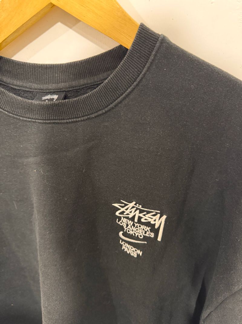 STUSSY LOGO BORDIR HITAM, foto 2