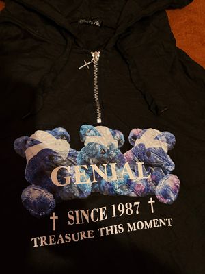 Sureve Milk Boy bear print hoodie sweatshirt