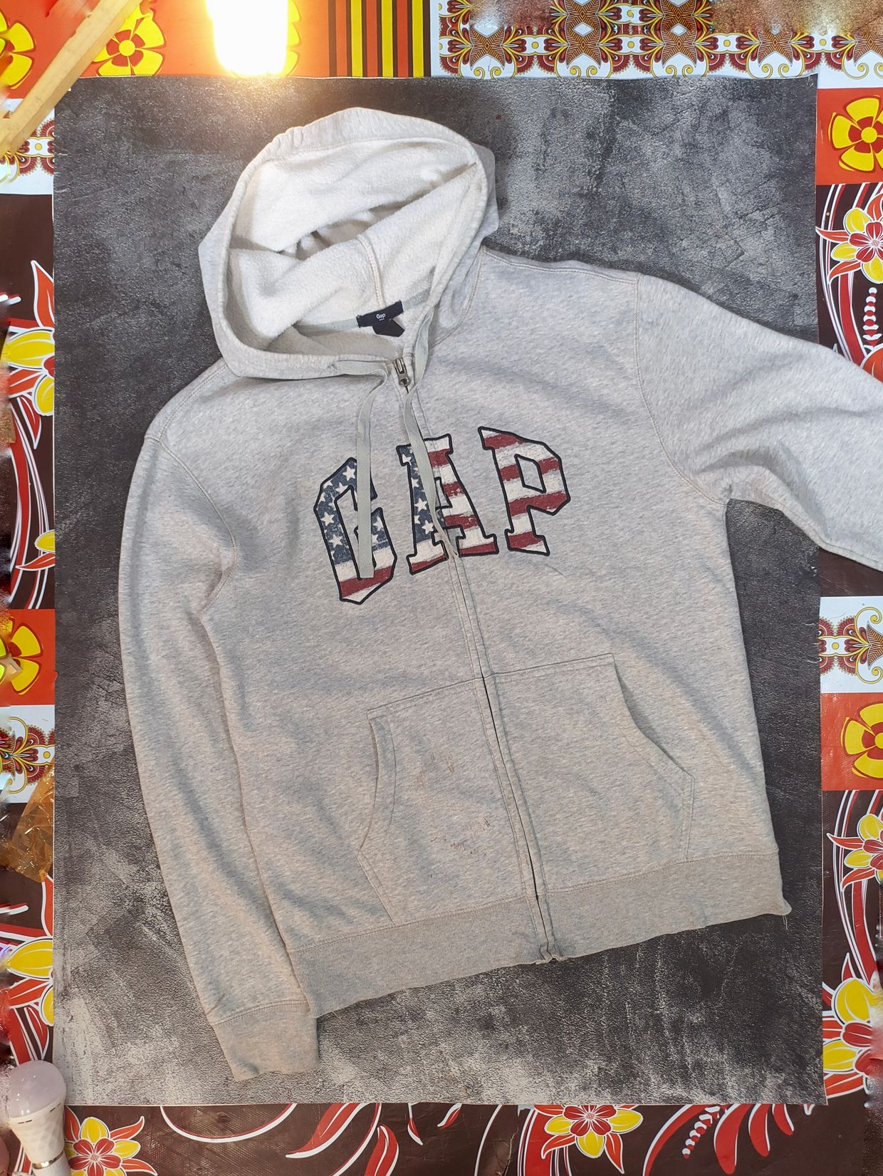 GAP Streetwear Minimalist Hoody Pria gray