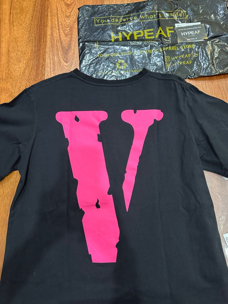 Vlone Staple Classic Pink Black Tee Original Authentic, foto 7