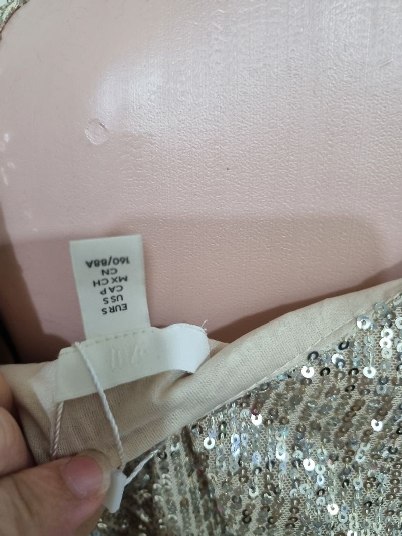 H&M sequined wrapover blouse, foto 5