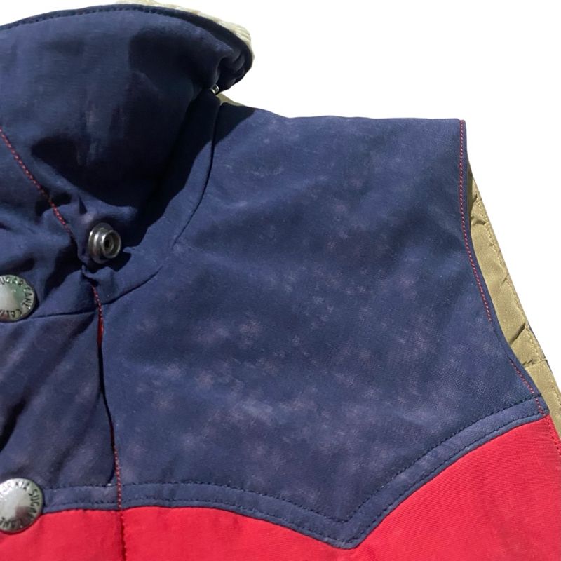 Sugarcane red navy padding vest, foto 10