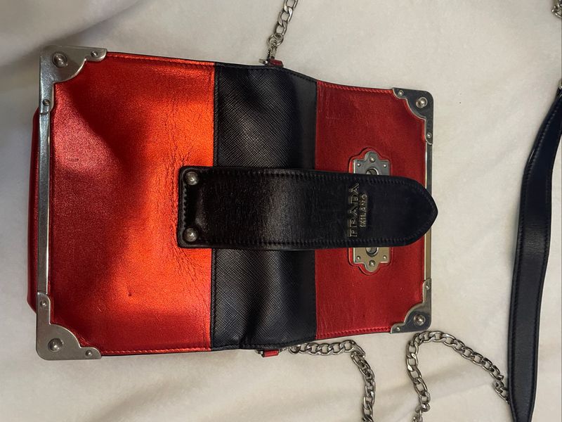 Prada Cahier leather crossbody bag, foto 9