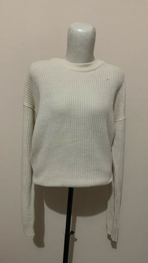 (bisa nego) Sweater Rajut Basic / Knitwear Cream Off-White