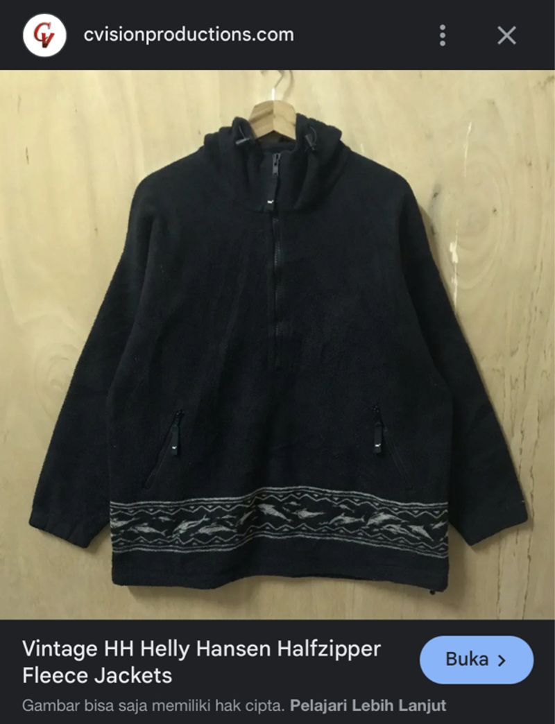 VINTAGE HH HELLY HANSEN HALFZIP POLARTEC JACKET, foto 7