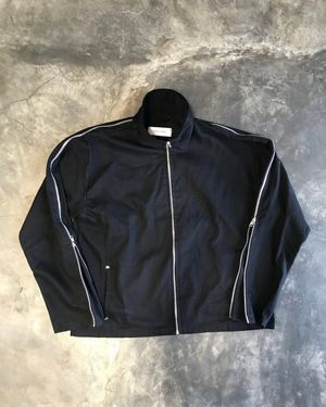 RHODES APPAREL FLEXZIP BOXY CUT JACKET BLACK