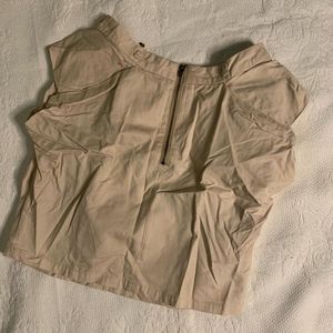 Khaki Mini Skirt