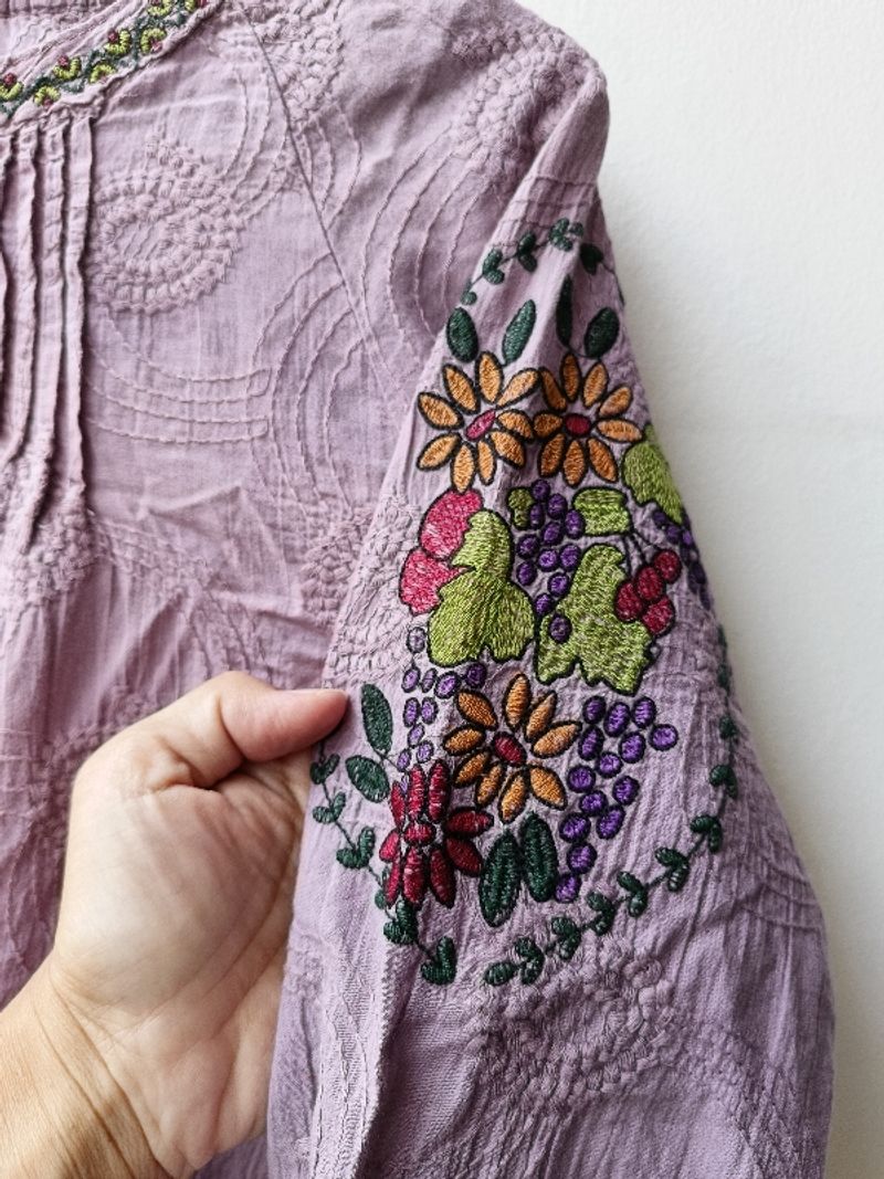 Cotton Embroidered Blouse, LD 100cm Pj.61cm, foto 3
