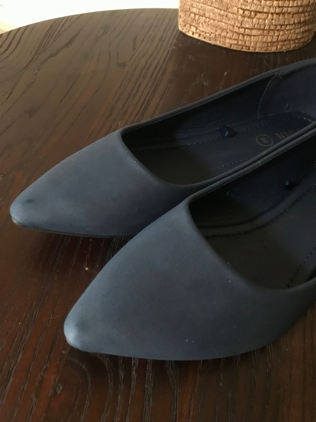 Flat Wanita navy, foto 2