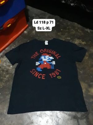 VINTAGE SUPER MARIO SINCE 1982 SHIRT NITENDO LARGE