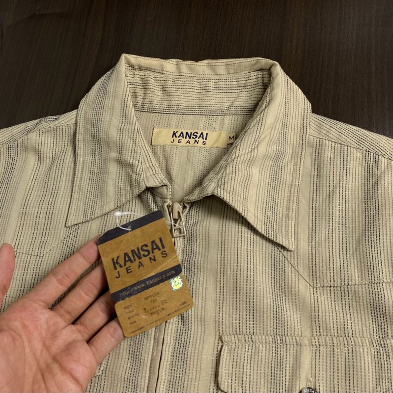 KANSAI JEANS STRIPED WORK SHIRT, foto 3