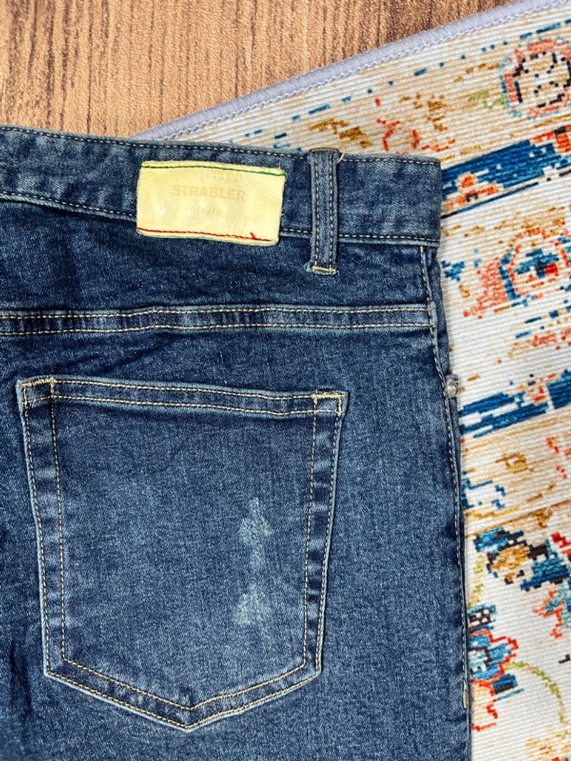 Strabler slimfit blue jeans, foto 5