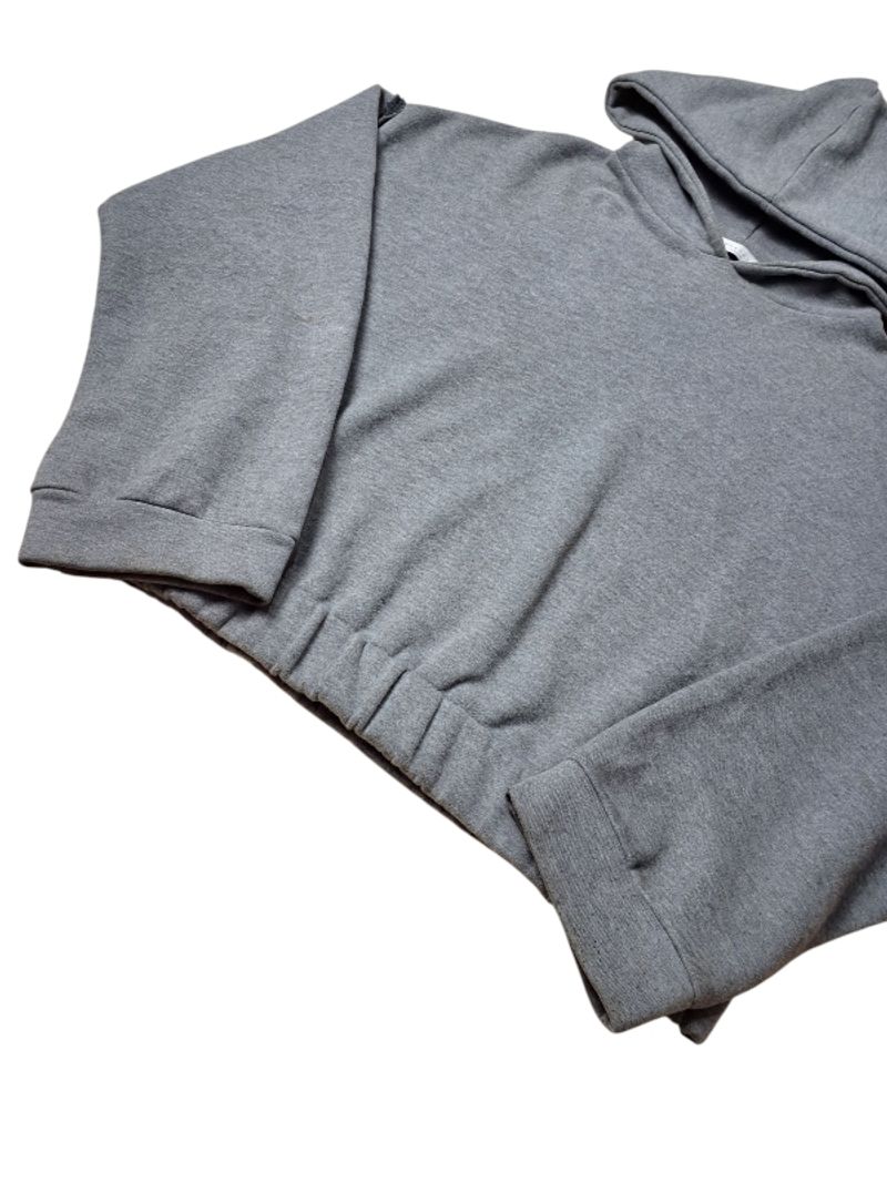 HOODIE GRAY BOXY CROP OVERSIZE, foto 3