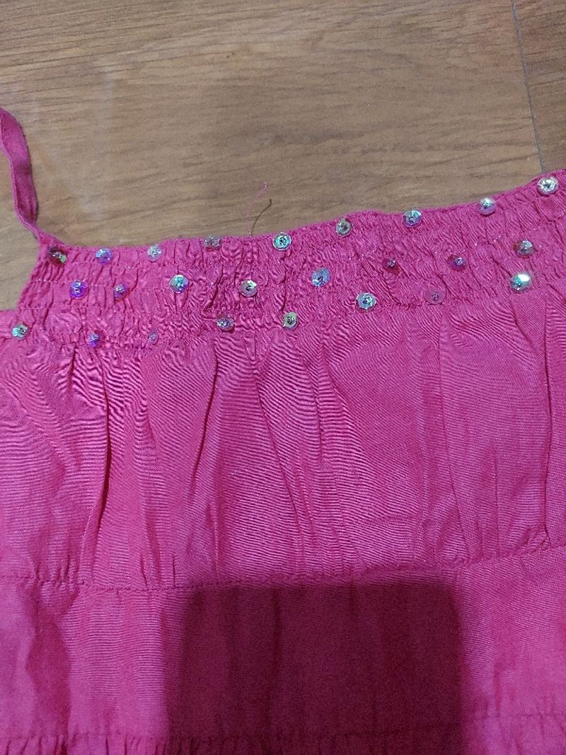 Dress pink kerut, foto 2